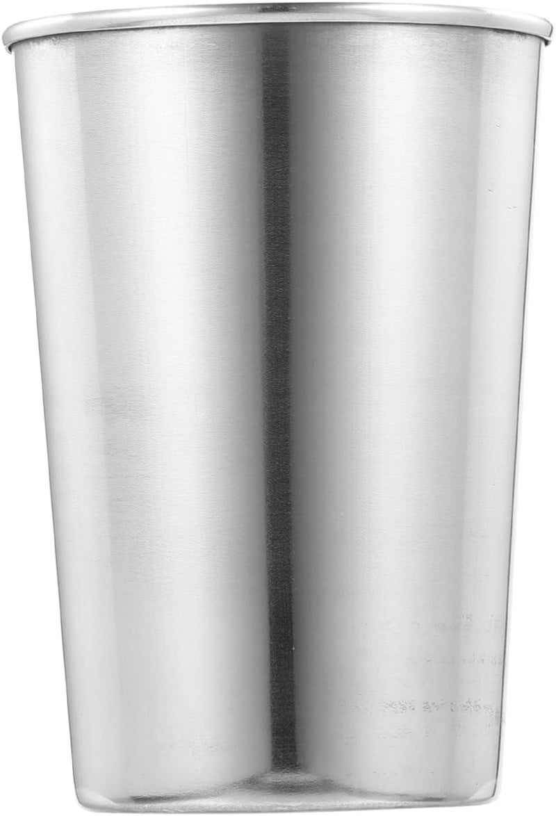 SOLUSTRE Stainless Steel Bathroom Tumbler Cup 3.35 Inch Water Cup Multi-Use for Toothbrush Mouthwash Beverages and Parties Easy to Clean - Image 1